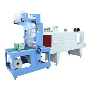 PE Film Shrink Wrapping Carton Box Mineral Water Bottles Packing Machine With Heat Shrink Tunnel