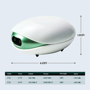 Mini bomba de aire recargable por USB para <span class=keywords><strong>acuario</strong></span>, bomba de aire de oxígeno para tanque de peces con piedra de aire, bomba de oxígeno de ahorro de energía silenciosa - Product Image 3