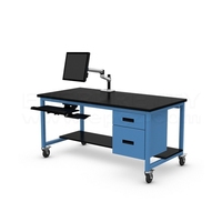 Mobilier scolaire, équipement de laboratoire de chimie, biologie, physique, console de laboratoire en acier, table d'ordinateur, atelier, design moderne