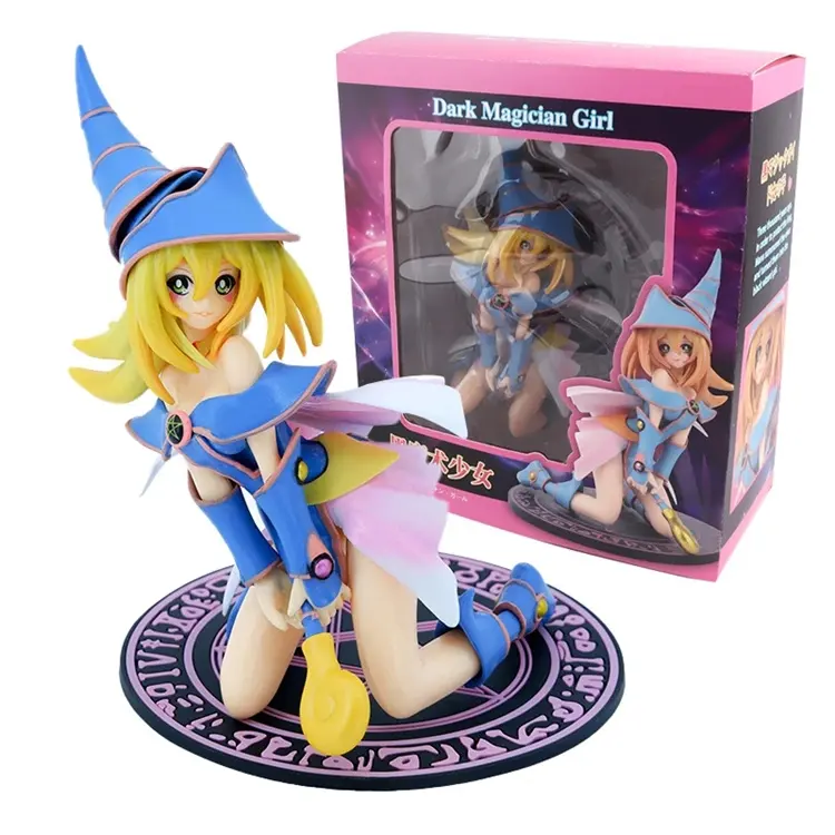 Figuras DE ACCIÓN Anime Duel Monsters Black Magician Girl Colección de PVC japonesa Modelo Juguetes Adornos