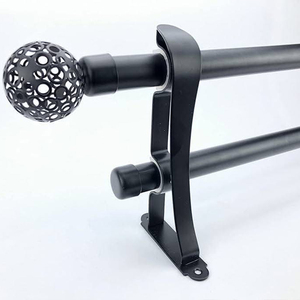 Tringles à rideaux en métal classiques avec embout sphérique, extensibles, livraison par courrier au Royaume-Uni, tringles <span class=keywords><strong>de</strong></span> <span class=keywords><strong>douche</strong></span>, commande par correspondance avec design sphérique, rails <span class=keywords><strong>de</strong></span> rideaux - Product Image 6