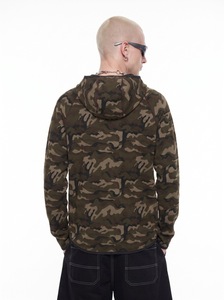 Premium Men's Waffle Texture Camouflage Hoodie Windproof American Retro <strong>Long</strong> Sleeve Sports Pullover <strong>Baggy</strong> <strong>Jumper</strong> - Product Image 4