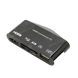 Kit di Connessione Micro <span class=keywords><strong>USB</strong></span> a <span class=keywords><strong>HDMI</strong></span> 1080P, Adattatore HDTV e OTG, Lettore di Schede 5 in 1, Adattatore Micro <span class=keywords><strong>USB</strong></span> a <span class=keywords><strong>HDMI</strong></span> - Product Image 1
