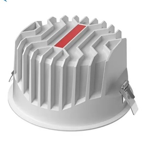 Black White <b>Round</b> Anti-Glare Recessed <b>Ceiling</b> <b>Light</b> COB Lamp <b>LED</b> Downlight - Product Image 2