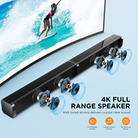 Barre de son Samtronic 20W sans fil compatible Bluetooth, haut-parleur stéréo pour TV, home cinéma, barre de son TF USB pour TV PC