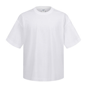 Camisetas personalizadas de 250g para hombre, de algodón grueso, con logo personalizado, duraderas para uso empresarial. - Product Image 2