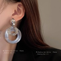 Boucles d'oreilles de qualité fiable, style coréen, pour un look affirmé, bijoux fins