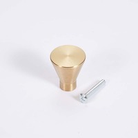 Poignée de meuble en acier inoxydable, bouton de tiroir SUS201, poignée simple trou avec vis M4*25MM