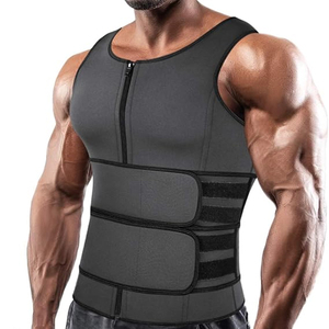 Canotta Modellante in Neoprene con Cerniera <span class=keywords><strong>per</strong></span> Uomo, Effetto <span class=keywords><strong>Sauna</strong></span>, Fascia Dimagrante <span class=keywords><strong>per</strong></span> la Vita - Product Image 1