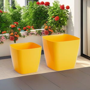 Pots de fleurs suspendus en plastique PE multicolores de 10 pouces, réutilisables et légers, pour pépinière et terrasse, usage quotidien – Approvisionnement direct usine - Product Image 2