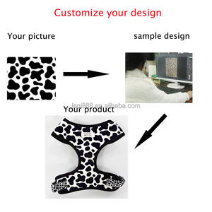 Ücretsiz tasarım OEM Pet ürünleri özelleştirilmiş özel renk yastıklı leopar baskı desen geri dönüşümlü köpek koşum köpekler kediler için özel - Product Image 3