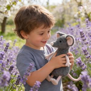 Peluche Jelly Cat <span class=keywords><strong>Rat</strong></span> Comforter Lachlan, <span class=keywords><strong>Rat</strong></span> Triste, Jouet en Peluche de Haute Qualité, Poupée de la Forêt Douce et Moelleuse, Idéal pour un Cadeau d'Anniversaire - Product Image 6