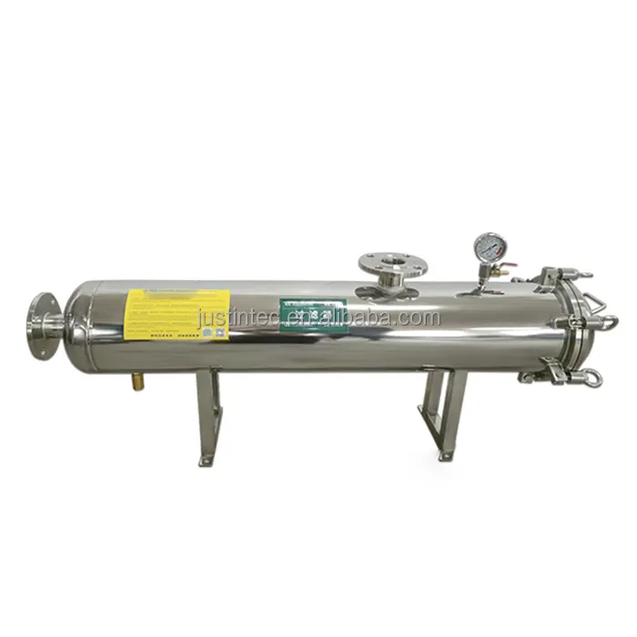 Sewage reuse 40inch 60inch 2 3 4 5 6 7 8 9 Elements Stainless Steel High Flow Filter Housing