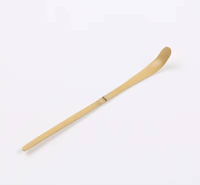 Cuillère à matcha en bambou naturel de 18,5 cm, polie à la main, chashaku, cuillère à thé japonaise pour poudre de matcha, accessoires pour la cérémonie du thé