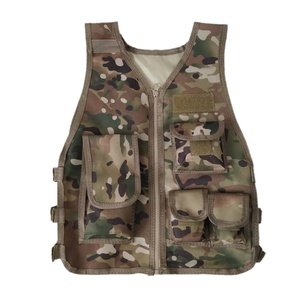 Chaleco Táctico de Camuflaje con Diseño Personalizado para Niños, Cierre de Cremallera, Bolsillo Impermeable en el Pecho, Ropa de Exterior de Poliéster a la Moda - Product Image 3
