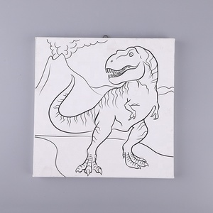 XIXI Peinture par numéros pour enfants de haute qualité, faite à la main, sur toile, kits DIY en acrylique avec sujets animaux - Product Image 6