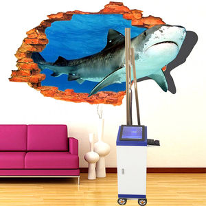 เครื่องพิมพ์อิงค์เจ็ทแนวตั้งอัตโนมัติแบบ 3 มิติ ใช้หมึกยูวี พร้อมล้อเลื่อน สำหรับพิมพ์ภาพตกแต่งผนังและลวดลายบนผนัง - Product Image 6