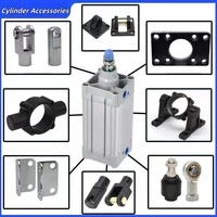 Cylindre pneumatique à double effet en alliage d'aluminium, tête de cylindre standard DNC