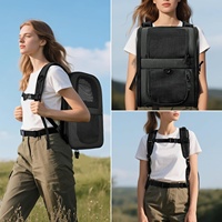 Sac à dos de transport pour animaux de compagnie, fourni par l'usine, accessoires pour animaux, souple, pliable, anti-rayures, en maille, approuvé par les compagnies aériennes, avec roulettes pour le voyage