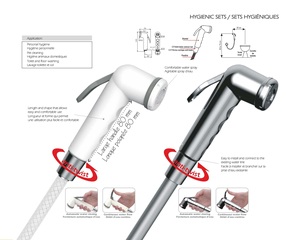 Modern Designed <strong>Brass</strong> Bathroom Accessory <strong>Diaper</strong> <strong>Sprayer</strong> Set with Flexible Hose - Product Image 5