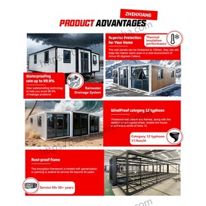 <span class=keywords><strong>Maison</strong></span> Modulaire Compacte à <span class=keywords><strong>Bon</strong></span> Prix, Villa 2-3 Chambres, <span class=keywords><strong>Maison</strong></span> Mobile Pliante 20ft 40ft, <span class=keywords><strong>Maison</strong></span> Conteneur Préfabriquée Extensible à <span class=keywords><strong>Vendre</strong></span> - Product Image 5