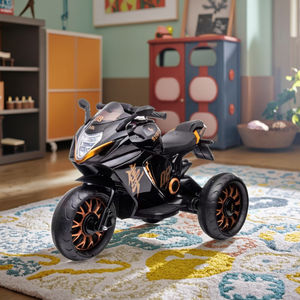 Coche eléctrico para niños de tres ruedas unisex barato al por mayor, motocicleta eléctrica, paseo con batería de <span class=keywords><strong>2</strong></span> a 5 años con música - Product Image 5