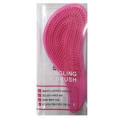 <b>Curly</b> Hair Pouch with Comfortable Pink Top Soft Comb Hair <b>Brush</b> Custom Logo Nylon and Plastic Handle for Home and Salon Use - Product Image 1