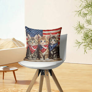 Funda de Jacquard abstracta geométrica de lujo, Fundas de cojín decorativas, fundas de almohada con temática de perro - Product Image 2