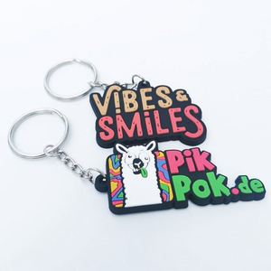 OEM Factory PVC Keychain Custom Full Color Embossed Key Chainscustom 2D 3D Soft PVC Rubber Keychain - Product Image 4