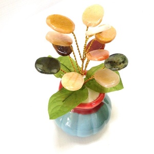 Árbol de la vida Feng Shui, piedra de Jade, dinero, Reiki, cristal curativo, árbol Feng Shui, decoración artística, regalos - Product Image 1