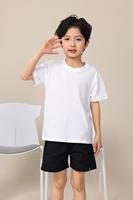 Unisex DIY T-shirt voor kinderen Hoge dichtheid 200g gekamd katoen Kinder T-shirt Zacht, huidvriendelijk kindertopje