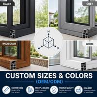 Fenêtre coulissante moderne en alliage d'aluminium gris de qualité supérieure avec rupture de pont thermique et double vitrage insonorisé pour villa de luxe