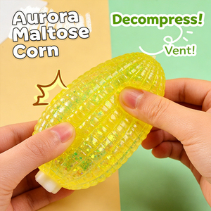 Wholesale TPR Maltose Glitter Corn Shape Hand Exercise Stress Relieve <b>Squishy</b> Squeeze Toys Party Favors Gifts for Kids Adults - Product Image 1