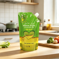 Pochette souple alimentaire anti-fuite de 1L avec bec verseur, sac d'emballage portable pour liquides, idéal pour l'huile de cuisson et l'exportation