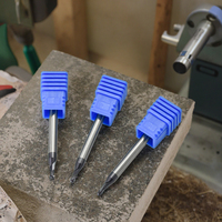 Fraise à queue sphérique Warrior's Bit HRC65 à 2 dents en carbure de tungstène AlTiN pour usinage CNC de haute précision à grande vitesse ODM/OEM