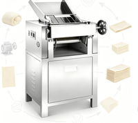 Machine à rouler la pâte industrielle en acier inoxydable avec rouleaux de précision et épaisseur réglable pour le traitement de la farine