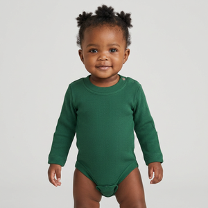 Proveedor de peleles para bebés con logotipo personalizado, pelele de algodón suave para bebés, servicio OEM, peleles de algodón orgánico para recién nacidos y niños pequeños - Product Image 1