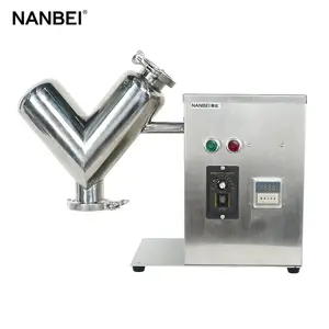 Stainless Steel Dry Powder V Type Mixer Blending Machine for Food Lab Use