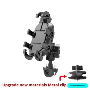 Soporte Giratorio 360° para Teléfono <span class=keywords><strong>de</strong></span> Motocicleta, con Altura Ajustable, Fijación al Manillar, Soporte Universal para Motocicletas - Product Image 2