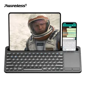 Originele Fabriek Multi-Apparaat Compatibiliteit 60 Procent Draagbare Tablet Toetsenborden Touchpad Bluetooth Draadloze Toetsenborden