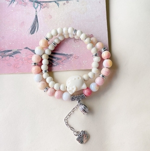 สร้อยข้อมือ Maneki-<span class=keywords><strong>neki</strong></span> สไตล์ชนเผ่าน่ารักทำจากเซรามิก Jingdezhen - Product Image 3