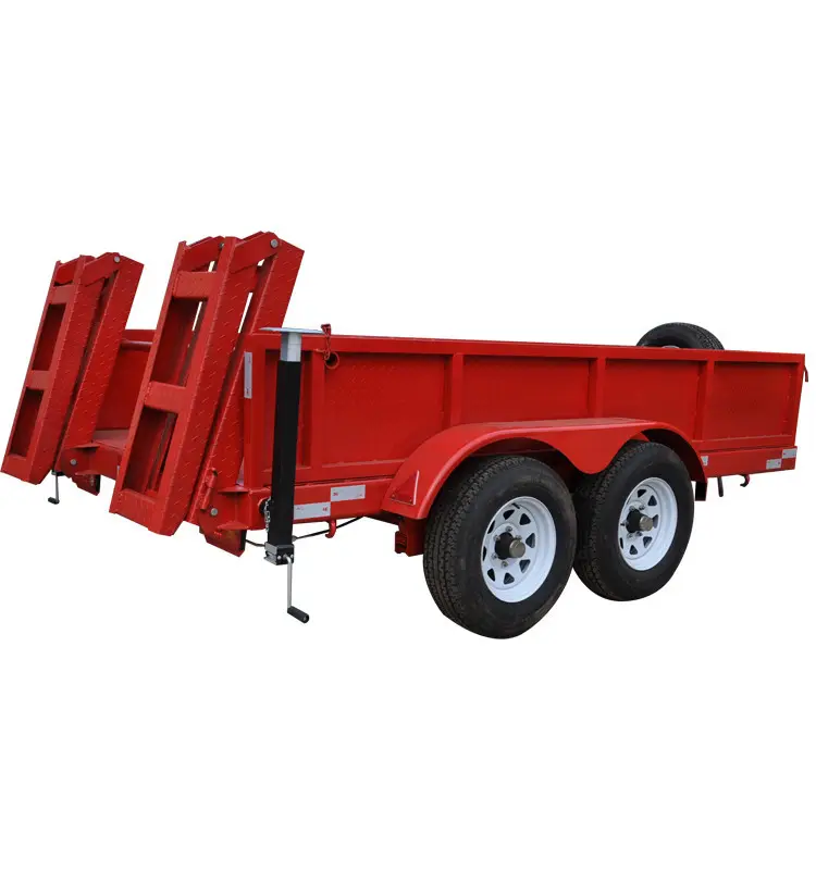tandem axle trailer ramp ATV trailer drawbar vehicle