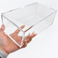 Boîte de rangement magnétique en acrylique transparent sur mesure pour cartes de collection classées TCG