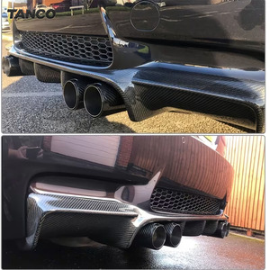 For BMW E92 E93 M3 V Style Carbon Fiber Rear Bumper Lip <strong>Diffuser</strong> - Product Image 6
