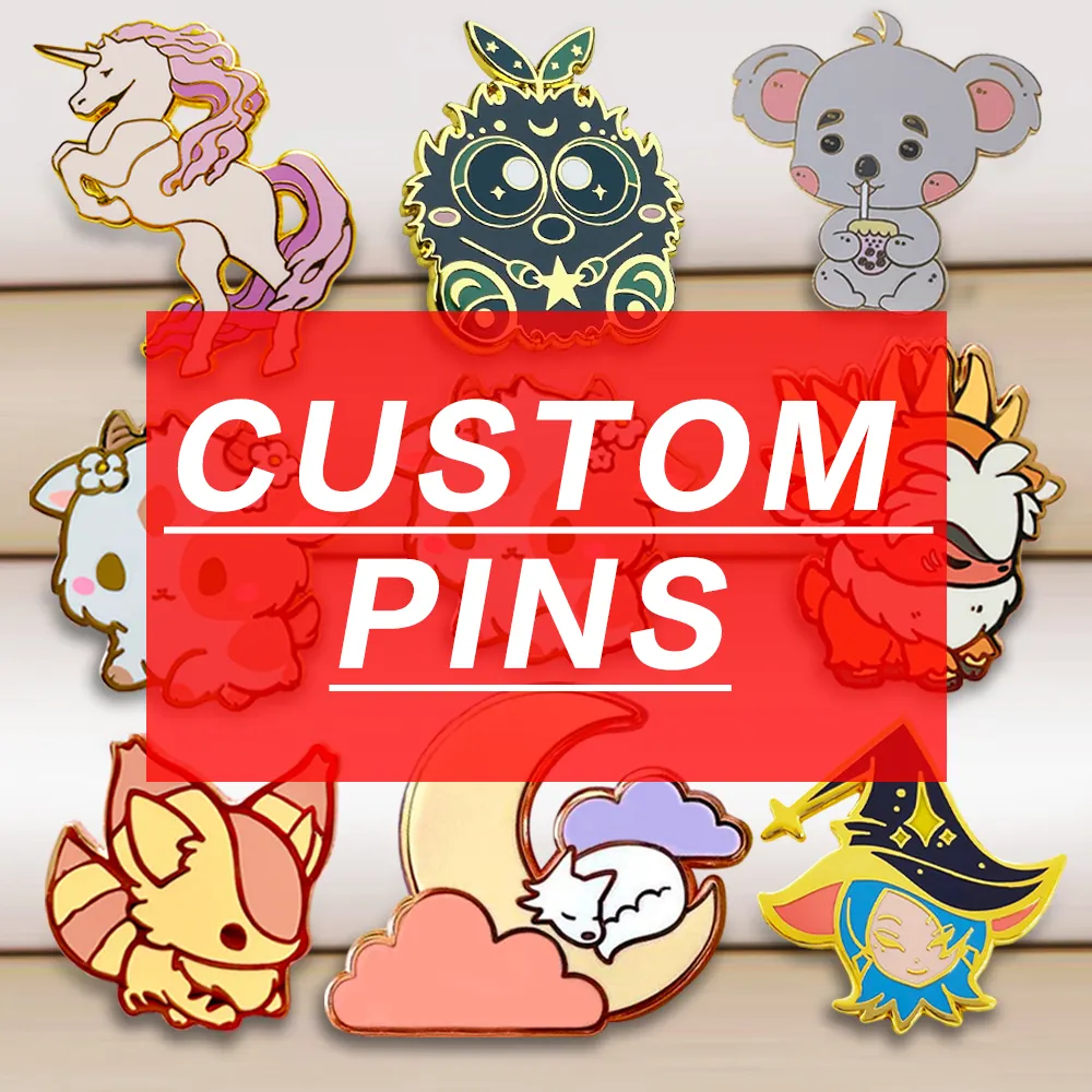 Sample Custom Enamel Pin No Minimum Metal Soft Hard Enamel Lapel Pin Glitter Cute Kawaii Japanese Anime Enamel Pin Badge