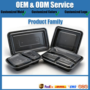 Contenedores de Preparación de Comidas de Grado Alimenticio al por Mayor de 30oz 40oz 48oz 58oz, Lonchera Desechable de PP, Caja Bento para Brunch, Contenedor de Comida para Llevar - Product Image 5