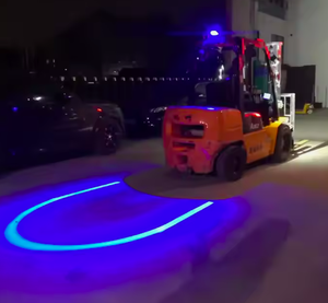 Feux de signalisation en forme d'arc inversé 10-80VDC rouge <span class=keywords><strong>vert</strong></span> bleu pour chariot élévateur pour la protection des piétons en zone dangereuse - Product Image 4