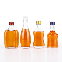 20ml 30ml 50ml Mini Petite Vodka Alcool Vin Brandy Bouteille en verre pour mariage souvenir avec bouchon en aluminium