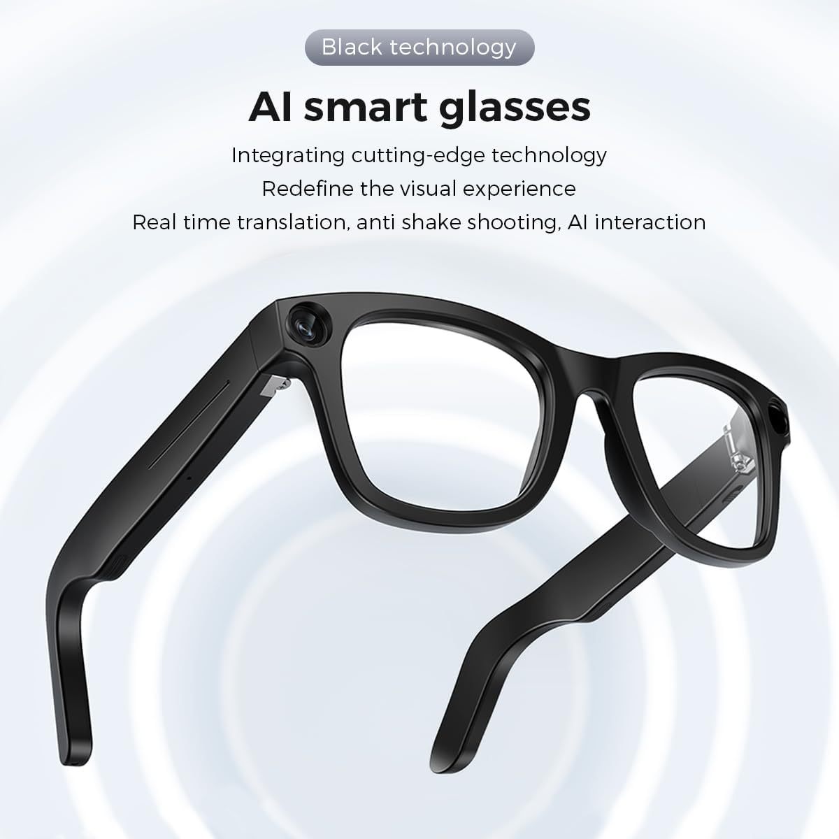 2025 AI Smart Glasses with Real-time Translation 1080p Photo-taking Video Stabilization Voice Control Hot Assistant Camera · image 1