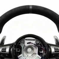 Volant en daim noir avec garniture en fibre de carbone et logo CS creux pour BMW 320 525 F10 F20 F30 F15 F25 F07 F01 F82 M3 M4 M5 M6